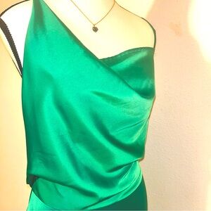 Vintage Misguided Green sleeveless emerald green dress by Misguided in a size 8
